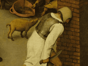 Pieter Bruegel Netherlandish Tales detail 6